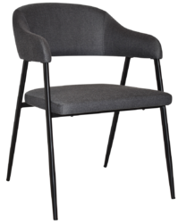 MALMO METAL BLACK ARM CHAIR