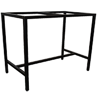 BARCELONA BAR FRAME 1200MM 1050H - BLK