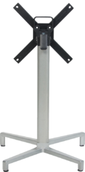DOMINO FOLDING SILVER TABLE BASE 730H