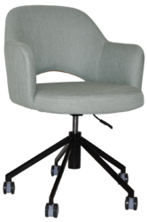 ALBURY ARM CHAIR CASTOR BLACK