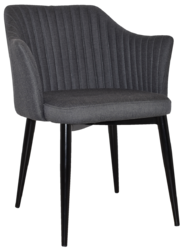COOGEE ARM CHAIR METAL BLACK