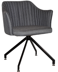 COOGEE ARM CHAIR TRESTLE BLACK