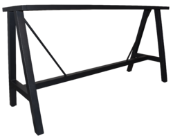 BAR A FRAME 1800MM 1050H - BLACK
