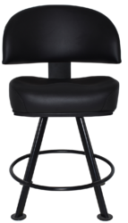MACAU GAMING STOOL 4LEG METAL BLACK