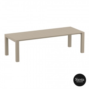 007 vegas table xl 260 taupe front side