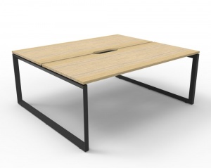 Deluxe Loop Leg Double Workstation