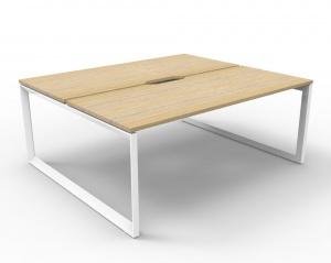 Deluxe Loop Leg Double Workstation