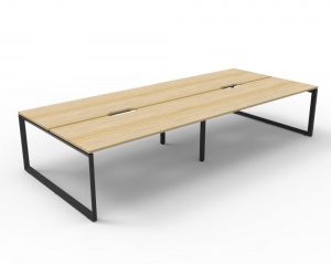 Deluxe Loop Leg Double Workstation