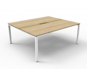 Deluxe Profile Leg Double Workstation