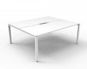 Deluxe Profile Leg Double Workstation