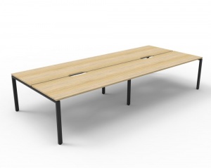 Deluxe Profile Leg Double Workstation