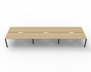 Deluxe Profile Leg Double Workstation