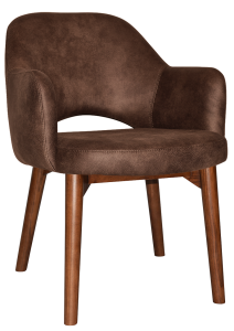 ALBURY ARM CHAIR TIMBER LIGHT WALNUT