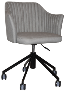 COOGEE ARM CHAIR CASTOR BLACK