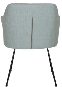 COOGEE ARM CHAIR SLED BLACK