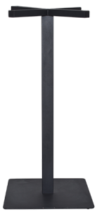 DANUBE SQ DRYBAR 450MM BLK 1050H