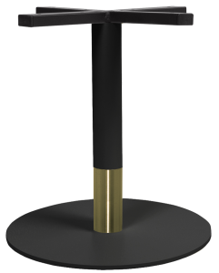 TIVOLI DISC COFFEE TABLE BASE 450 BLACK + BRASS