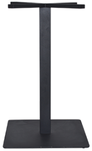 DANUBE SQ 450MM BLACK TABLE BASE 730H