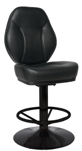 CAIRO GAMING STOOL DISC BLACK