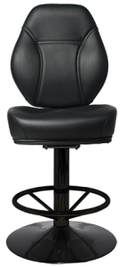 CAIRO GAMING STOOL DISC BLACK