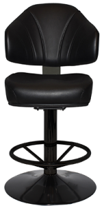 LUXOR GAMING STOOL DISC BLACK
