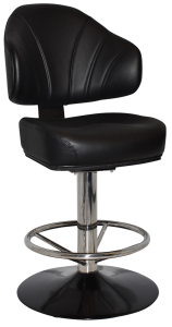 LUXOR GAMING STOOL DISC POLISHED S/S