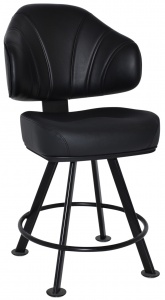 LUXOR GAMING STOOL 4LEG METAL BLACK