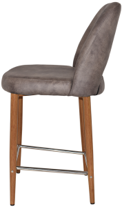 ALBURY SIDE STOOL 650MM - No Arms Timber/Metal
