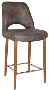 ALBURY SIDE STOOL 650MM - No Arms Timber/Metal