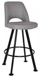 ALBURY CLUB SIDE STOOL 780MM - No Arms Metal Base