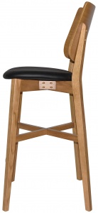 DAKOTA STOOL 770MM WITH VINYL SEAT