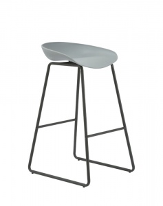 Aries Bar Stool - 853mm H - Grey Seat