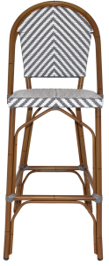 AMALFI 760MM GREY STOOL