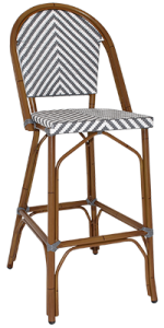 AMALFI 760MM GREY STOOL