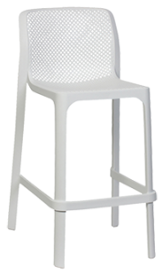 NET 650MM WHITE STOOL