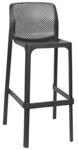 NET 760MM ANTHRACITE STOOL