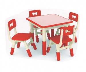 Jill Contrasting Square Height Adjustable Table