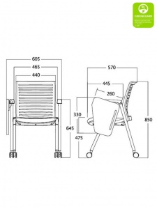 TC-01 Student Chair With Tablet Table