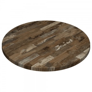 Werzalit-by-Gentas-Round-Table-Top-Rustic-Block-Wood