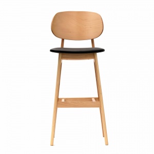 banstool-naturalframe-blackvinylseat-front