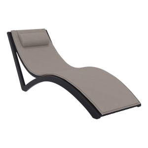outdoor-polypropylene-slim-sunlounger-pillow-cushion-black-brown-front-side