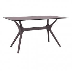 resin-rattan-polypropylene-outdoor-dining-ibiza-table-140-brown-front-side