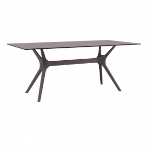 resin-rattan-polypropylene-outdoor-dining-ibiza-table-180-brown-front-side